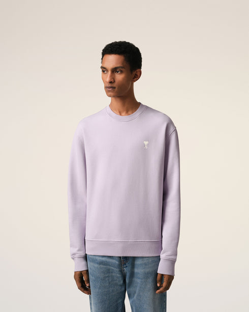 AMI PARIS Purple Cotton Ami de Coeur Sweatshirt Unisex Apparel